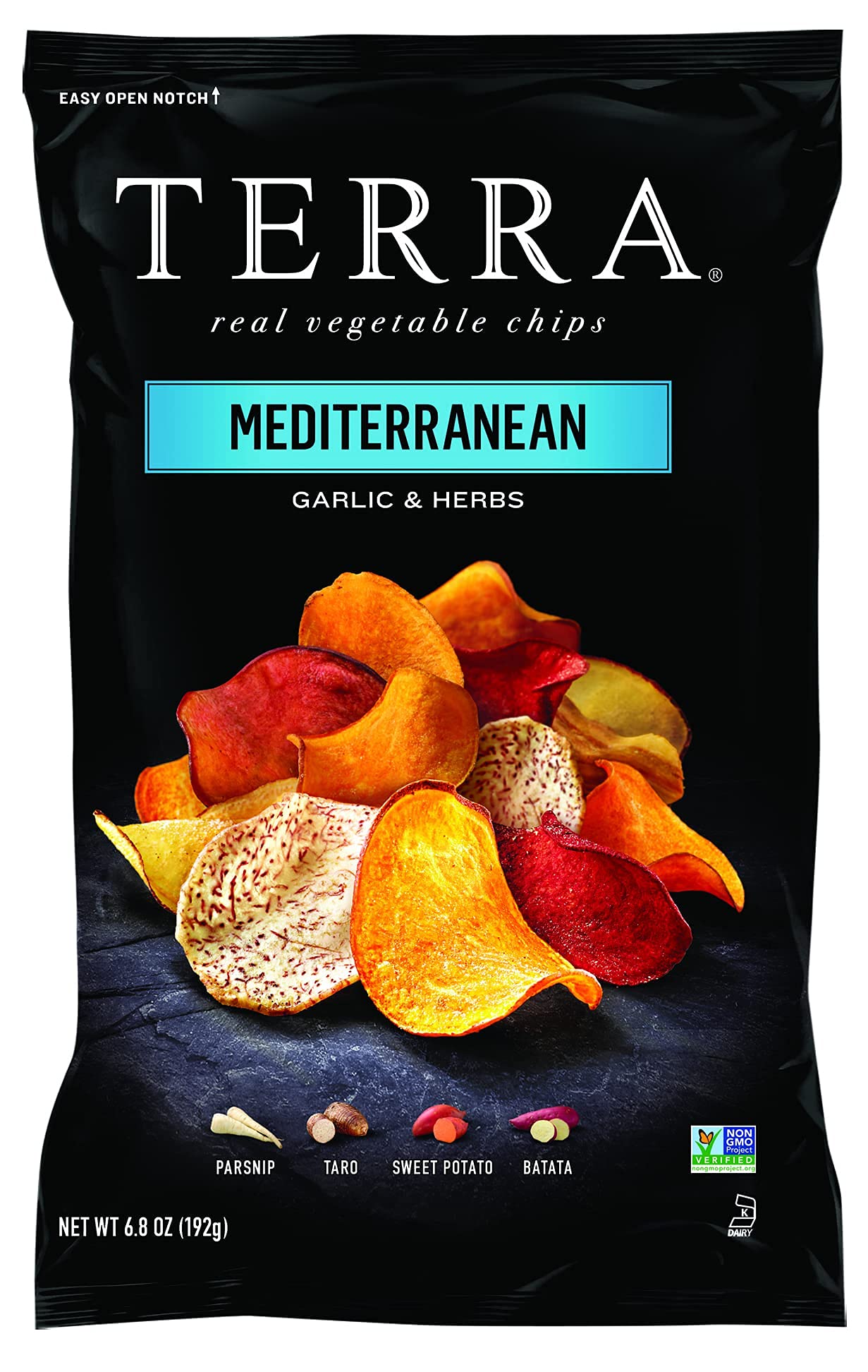 TERRA Vegetable Chips, Mediterranean Herbs and a Hint of Lemon, 6.8 oz