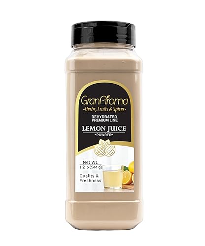 GranAroma Lemon Juice Powder, Tart Flavor, Drinks, Flavoring (1.2 Pound)