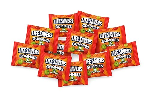 LifeSavers Gummies Candy - Assorted Fruity Flavors - Delicious Gummy Candy Assortment for Birthdays, New Year, Christmas, Valentines Day, Pinata
