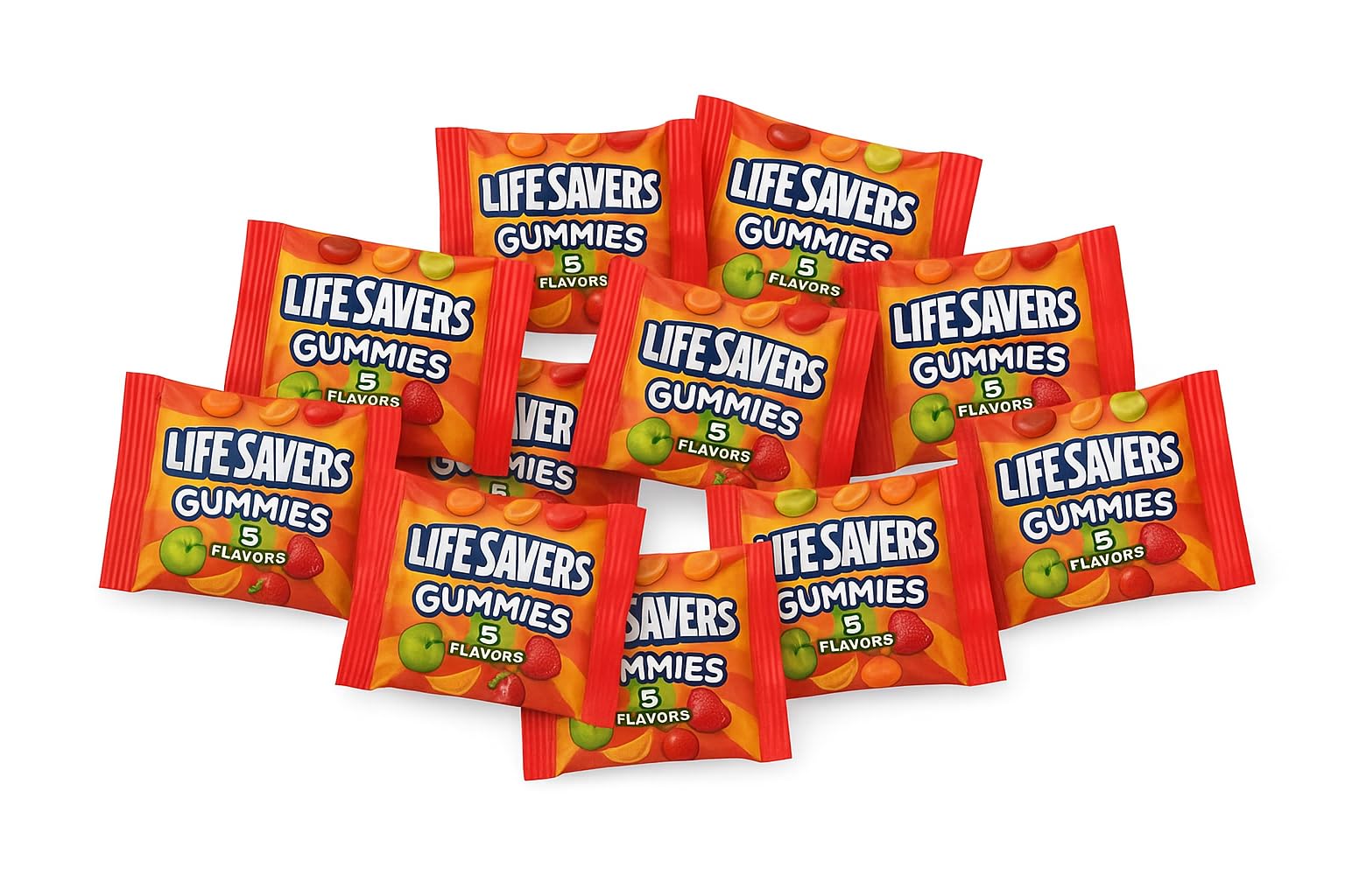 LifeSavers Gummies Candy - Assorted Fruity Flavors - Delicious Gummy Candy Assortment for Birthdays, New Year, Christmas, Valentines Day, Pinata