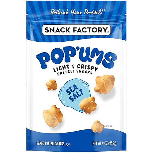 Snack Factory Pop'ums Sea Salt Pretzel Snacks, 9 Oz Bag