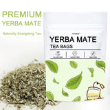 Yerba Mate Tea Bags - Unsmoked Yerba Mate, Hi-Caffeine - Organic Detox Tea - Rich in Chlorophyll, Antioxidants and Vitamins & Boost Energy, 50 Count