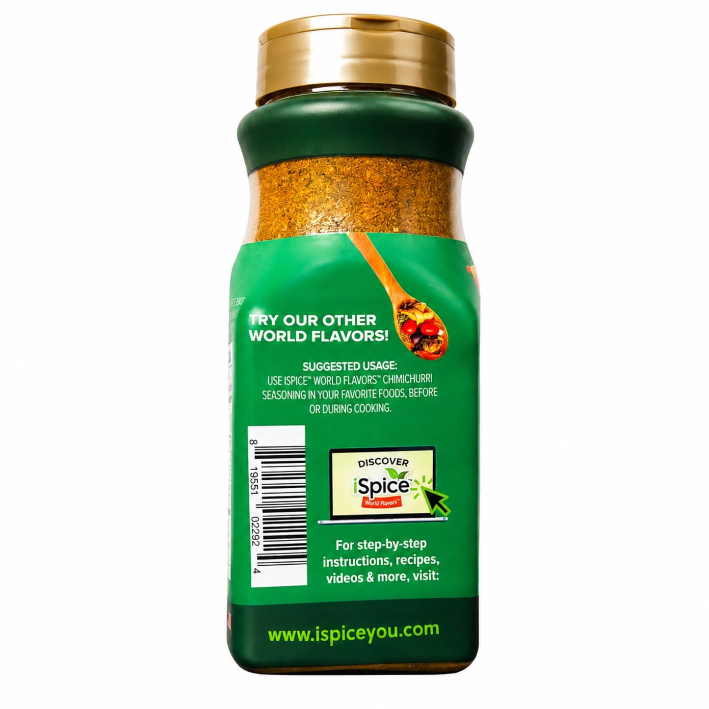 iSpice Blend | Chimichurri Seasoning | 9.77 oz | Mixed Spice & Seasoning | Bulk Size | Halal | Kosher (Chimichurri)