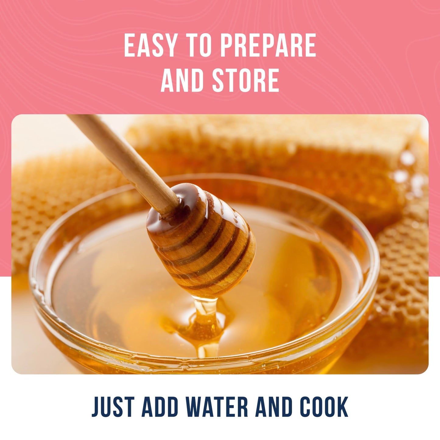 Sugar and Honey Powder Mix Can Emergency Food Supply, 227 Servings, 30 Year Shelf Life - Dry Honey and Sugar Powder Blend Sweetener for Baking