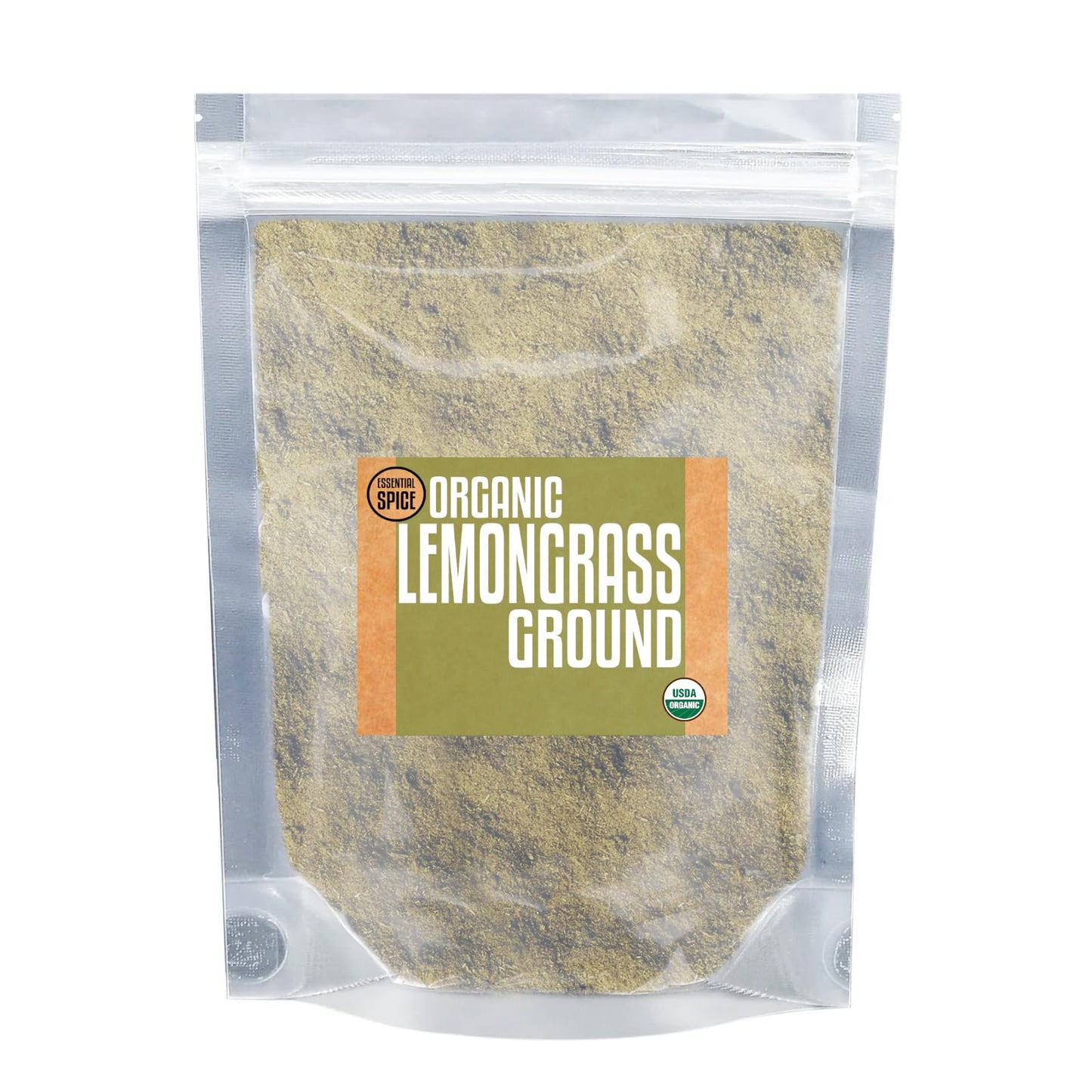 Essential Spice Organic Ground Lemongrass, 1.5 oz Tin - Citrusy, Herbal & Refreshing Flavor - Finely Ground for Curries, Soups, Marinades & Southeast