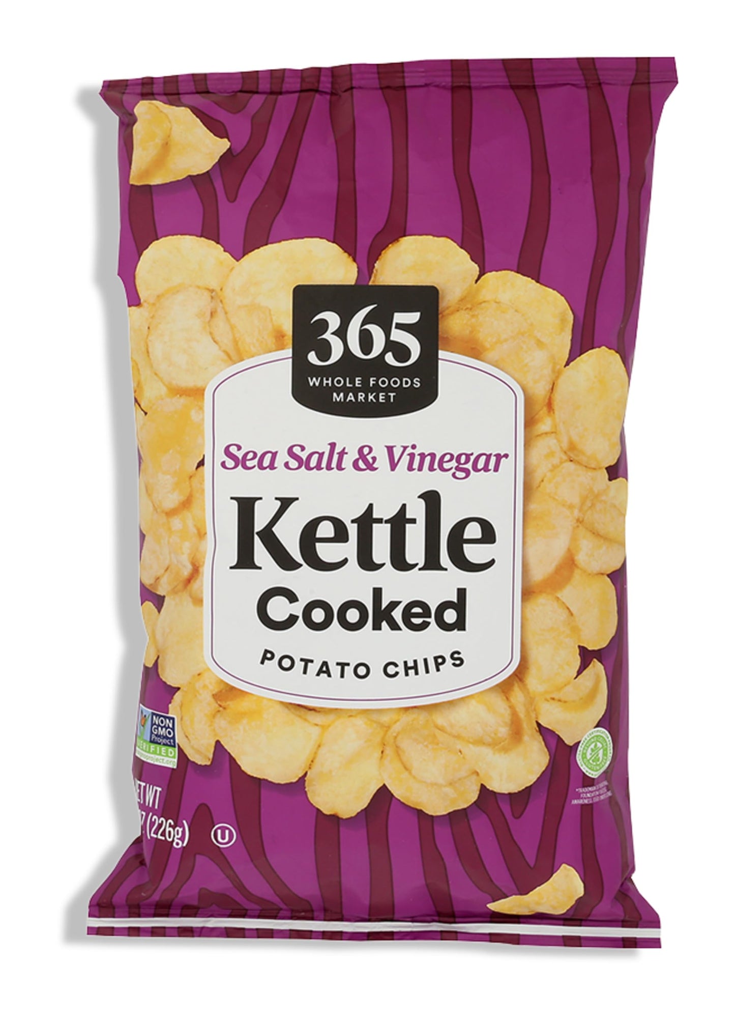 365 by Whole Foods Market, Sea salt Vinegar Kettle Potato Chips, 8 OZ
