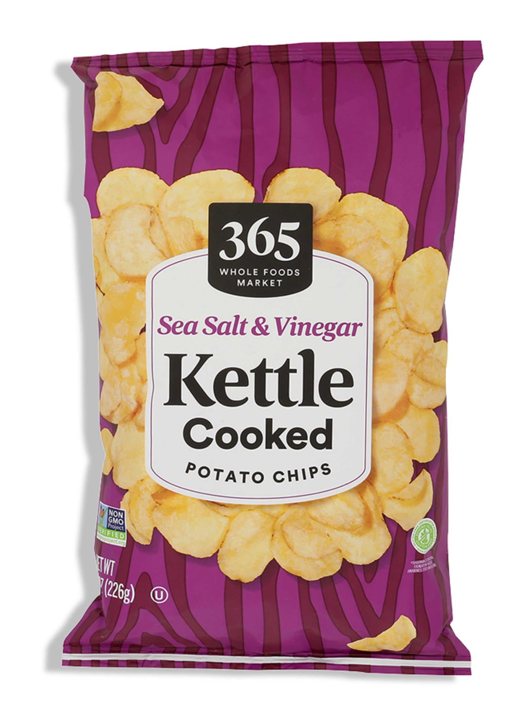 365 by Whole Foods Market, Sea salt Vinegar Kettle Potato Chips, 8 OZ