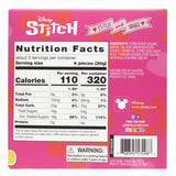 Disney Stitch Heart Box with Gummy Candy Inside, Individually Wrapped Pieces, Valentine's Day Gift, 3.17 Ounces
