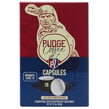 Pudge Coffee Capsules Compatible with Nespresso Brewer Machines, 18 Count (Pack of 1)
