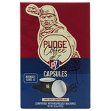 Pudge Coffee Capsules Compatible with Nespresso Brewer Machines, 18 Count (Pack of 1)