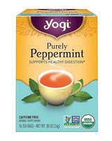 Yogi Purely Peppermint Tea 16BAGS NET WT 0.85OZ (24G)