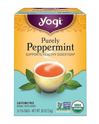 Yogi Purely Peppermint Tea 16BAGS NET WT 0.85OZ (24G)