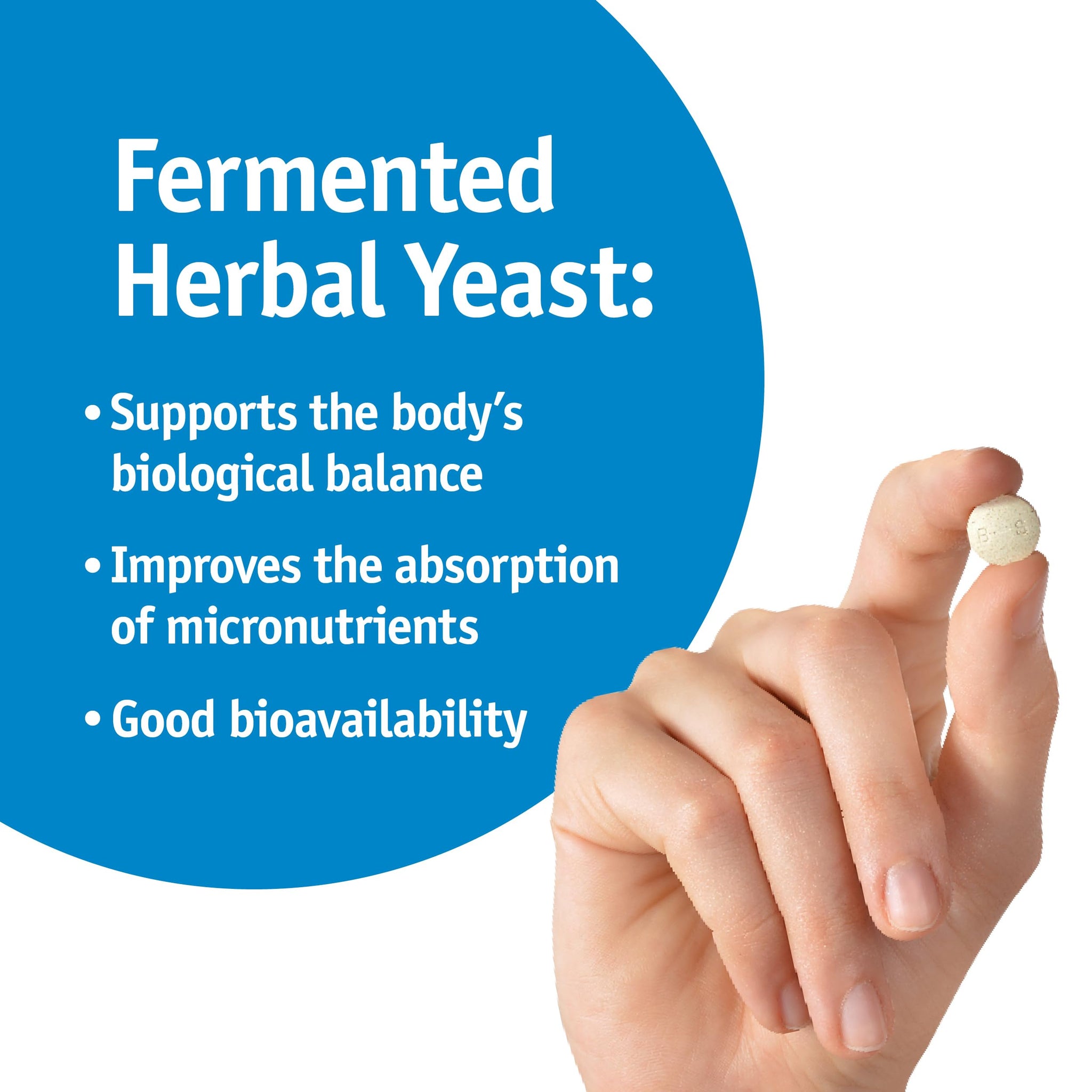 Bio-Strath Nutritional Yeast Tablets | Fermented Herbal Yeast Postbiotic | Prebiotic & Gut Health Support | Digestive Wellness & Nutrient Absorption |