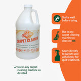CITRATIDE Carpet Cleaner Concentrate + Free Scouring brush - USA Made Enzymatic Citrus Formula for Carpets, Rugs & Upholstery - Eco-Friendly Pet Safe