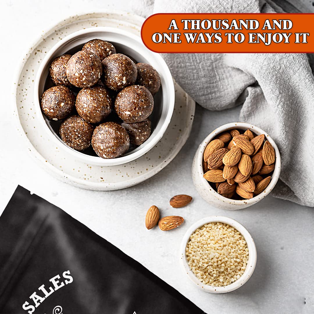 Presto Sales Chopped Almonds Raw, 16 oz | All Natural Blanched Almonds | High Protein, Keto, Non GMO | Packaged in Resealable 1 lb Pouch Bag