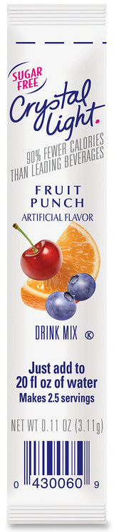 Crystal Light On-The-Go Drink Mix, Fruit Punch (Pack of 90)