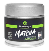 Greenergy Ceremonial Matcha Green Tea Powder, Premium Japanese, 1.06 oz (30g)