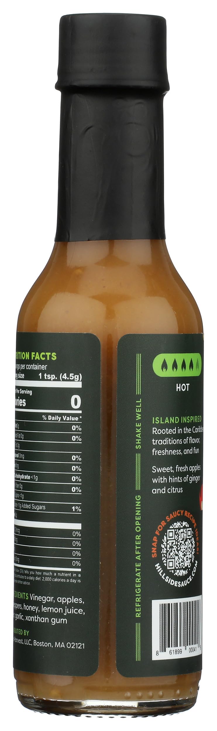 Hillside Harvest - Original Hot Pepper Sauce, Gourmet, Handcrafted, Spice and Citrus, Medium to Hot Heat Level, 5 oz. Bottle (Pack of 1)