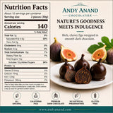 Andy Anand Vegan Belgian Dark Chocolate Figs 24 Pc Gift Box