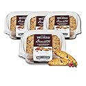 DeLallo Cranberry Walnut Biscotti, (4 Pack) Authentic Italian Recipe, Small Batch Twice Baked Cookies, Non-GMO, Kosher Italian Biscuits, Made with All