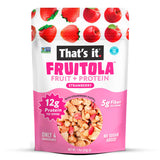 That’s it. Fruitola Fruit Granola - Strawberry, 12g Plant-Based Protein, 5g Fiber from Fruit, 100% Real Fruits, Only 4 Ingredients, Zero Added Sugar