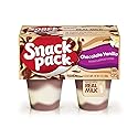 Snack Pack Pie Pudding Chocolate and Vanilla, 13 Oz, 4 Ct Cups