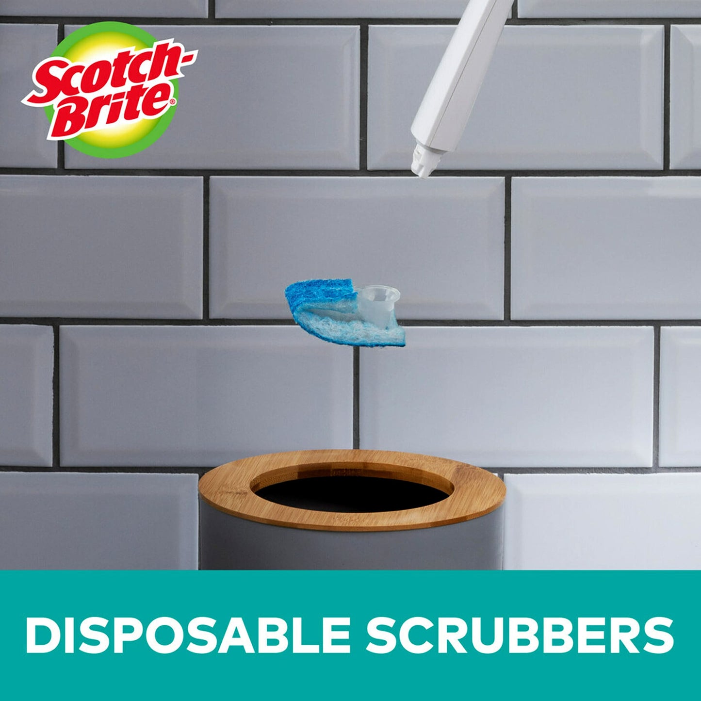Scotch-Brite Disposable Toilet Scrubber Refill Pads for Toilet Cleaning System | Removes Rust & Hard Water Stains | 30 Disposable Refills