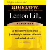 Bigelow Lemon Lift Black Tea Bags 28 Count (Pack of 1) Lemon Flavored Black Tea Naturally & Artificially Flavored