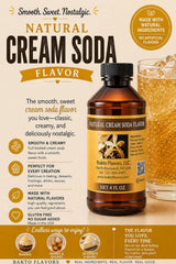 Bakto Flavors Natural Cream Soda Flavor, 4 Fluid Ounces