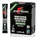 Mount Hagen 25 Count Single Serve Instant Decaf Coffee | Decaffeinated Organic Arabica Beans | [25 sticks/1.76oz/50g]