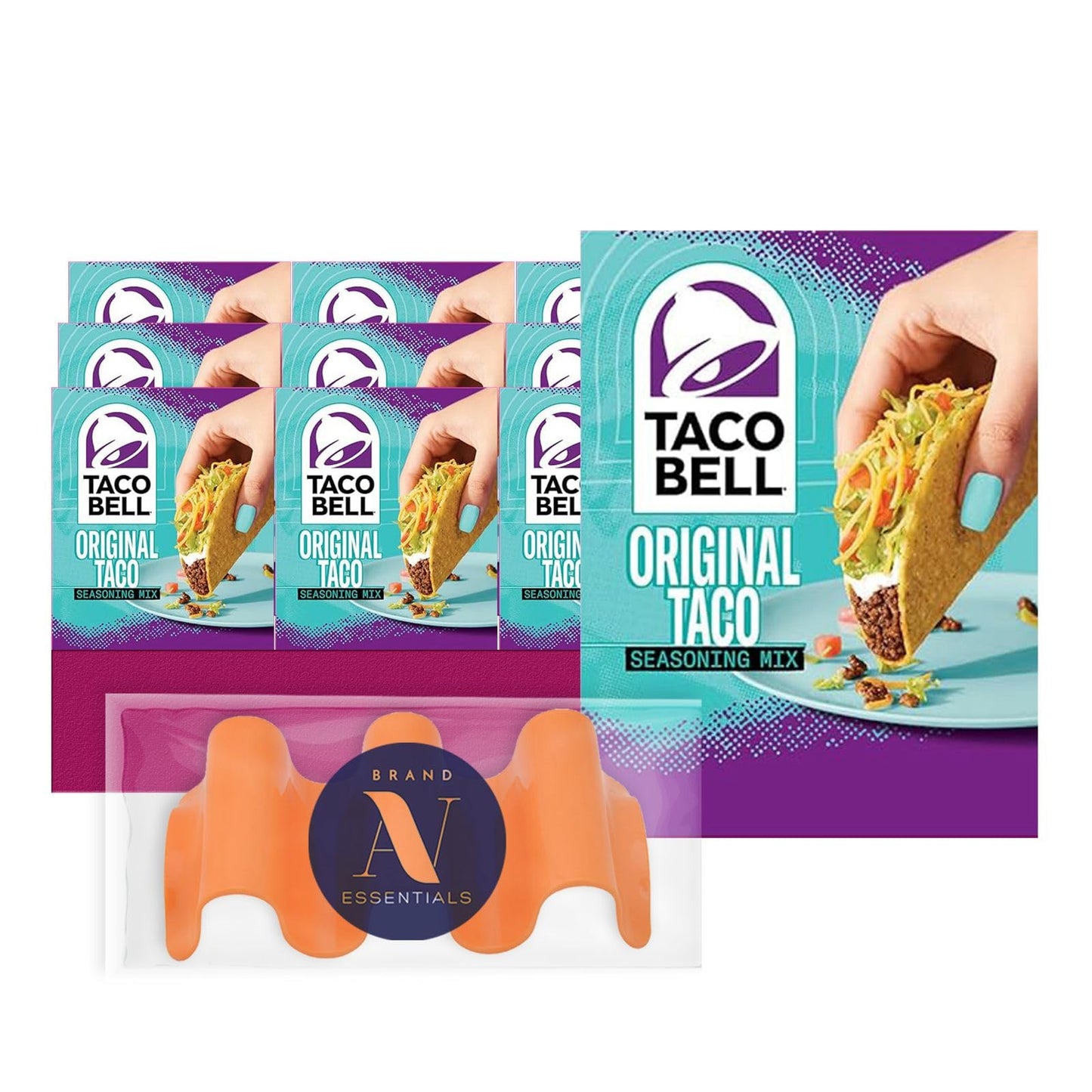 Taco Bell - Lavinia essentials Bundle: 12-Pack of Original Taco Seasoning Mix, 1oz Packet + 1 Utility Prop.
