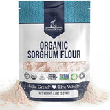 Great River Milling Organic Sorghum Flour | Gluten Free Whole Grain Flour | USDA Organic, Non-GMO, Kosher, Vegan Certified | Mild, Versatile Baking