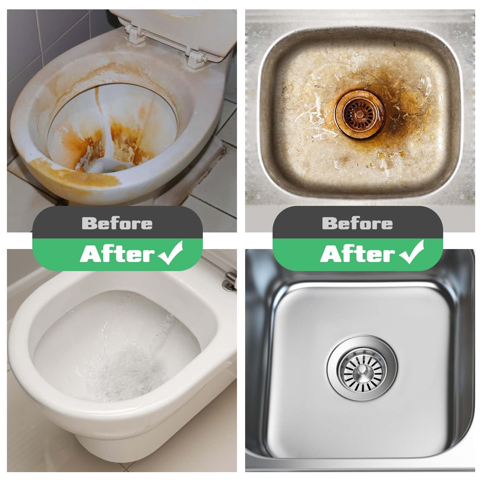CONLI 8 Pack Pumice Stone Toilet Bowl Cleaner, Toilet Pumice Stone with Handle Remove Toilet Bowl Hard Water Rings Suitable for Cleaning Toilet