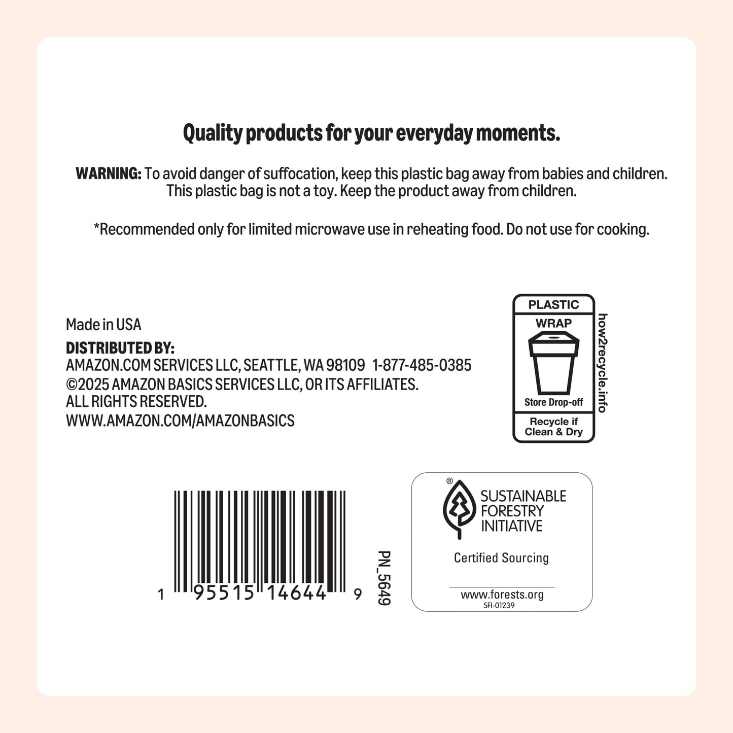 Amazon Basics 9" Uncoated White Paper Plates, Microwave Safe, 100 Count