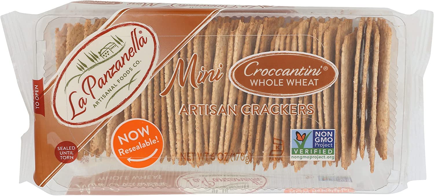 La Panzanella Wheat mini croccantini cracker, 6 oz