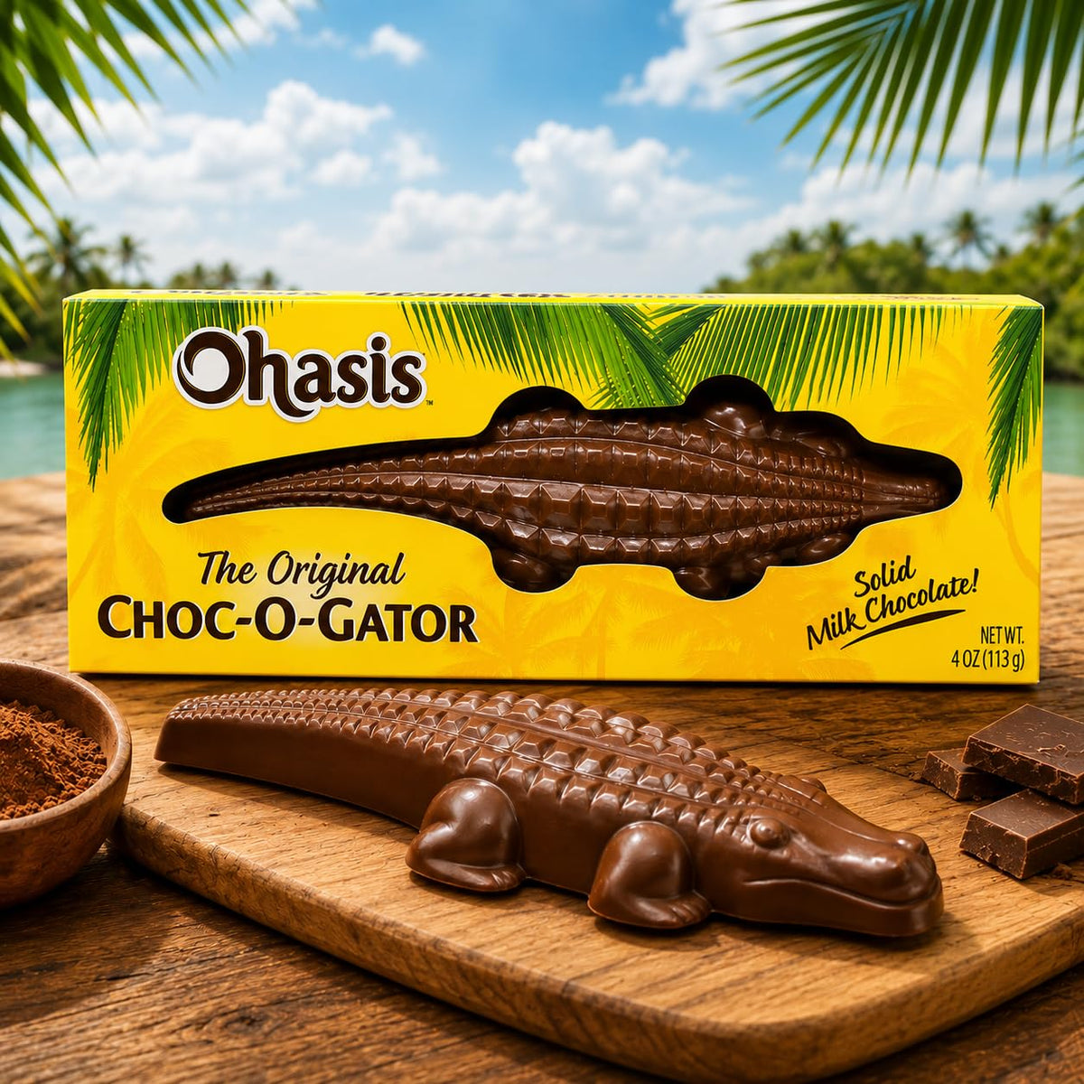 Milk Chocolate Alligator Candy Florida Souvenir Novelty Gift 4 Oz (pack 1)