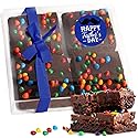 Fathers Day Gift Basket Chocolate Brownies Food Gift For Dad Men Him Package | Nut Free | Kosher