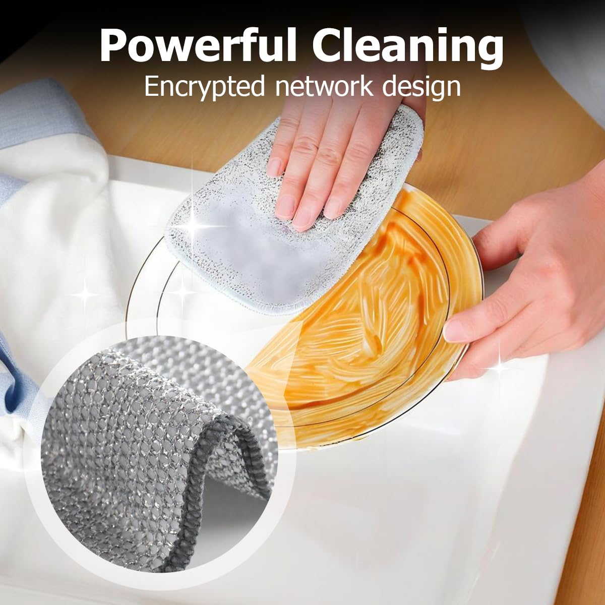 2025 New Multipurpose Wire Dishwashing Rags, Non-Scratch Wire Dishcloth, Reusable Wire Dishwashing Rags for Wet and Dry, for Kitchen, Sinks, Pots