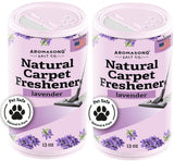 Aromasong Carpet Deodorizer Powder- 2-Pack -100% Natural Lavender Carpet Freshener - Safe For Pets - Carpet Powder For Vacuuming - Effective Pet Odor