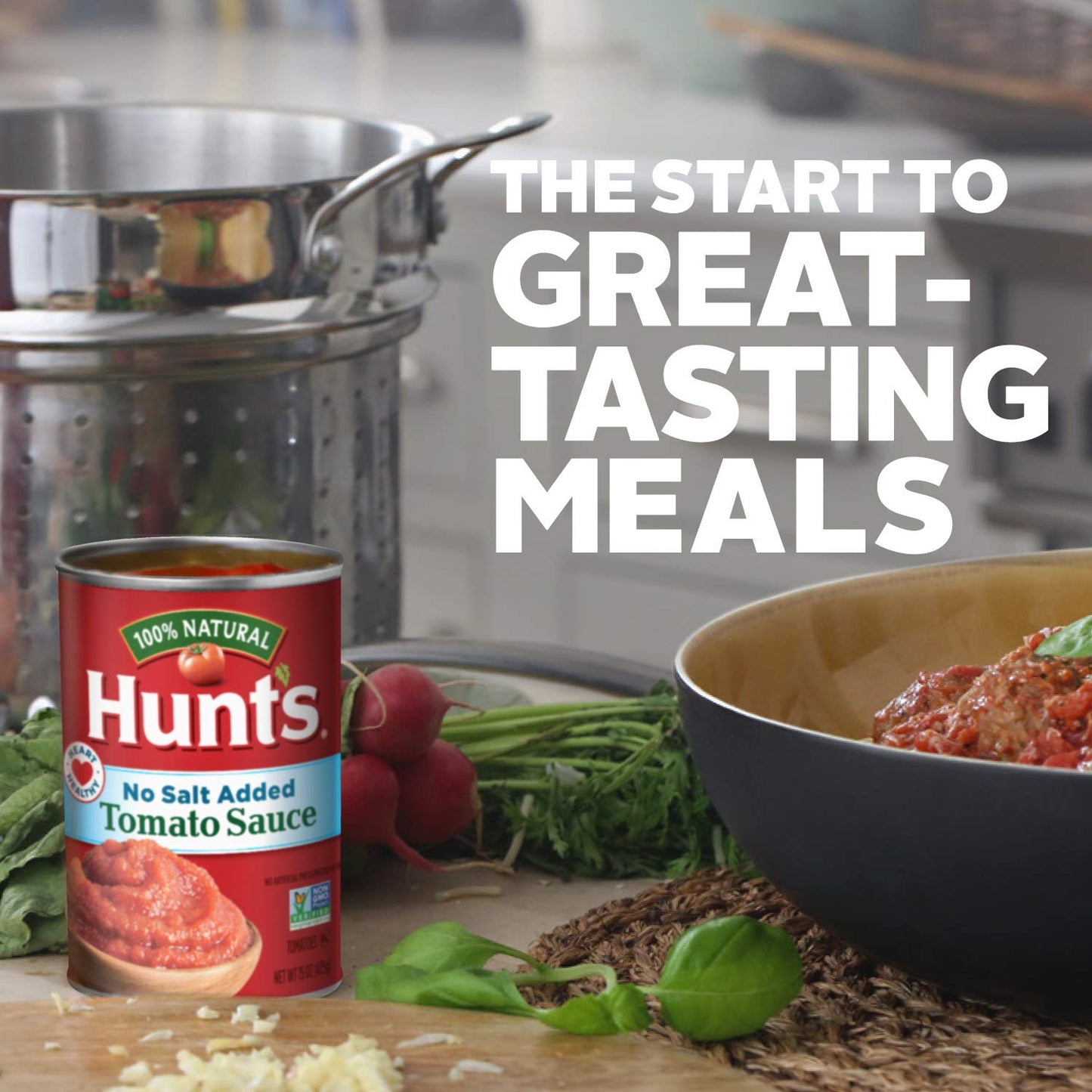Hunt’s No Salt Added Tomato Sauce, Perfect for Chili & Soups, 15 oz. Can