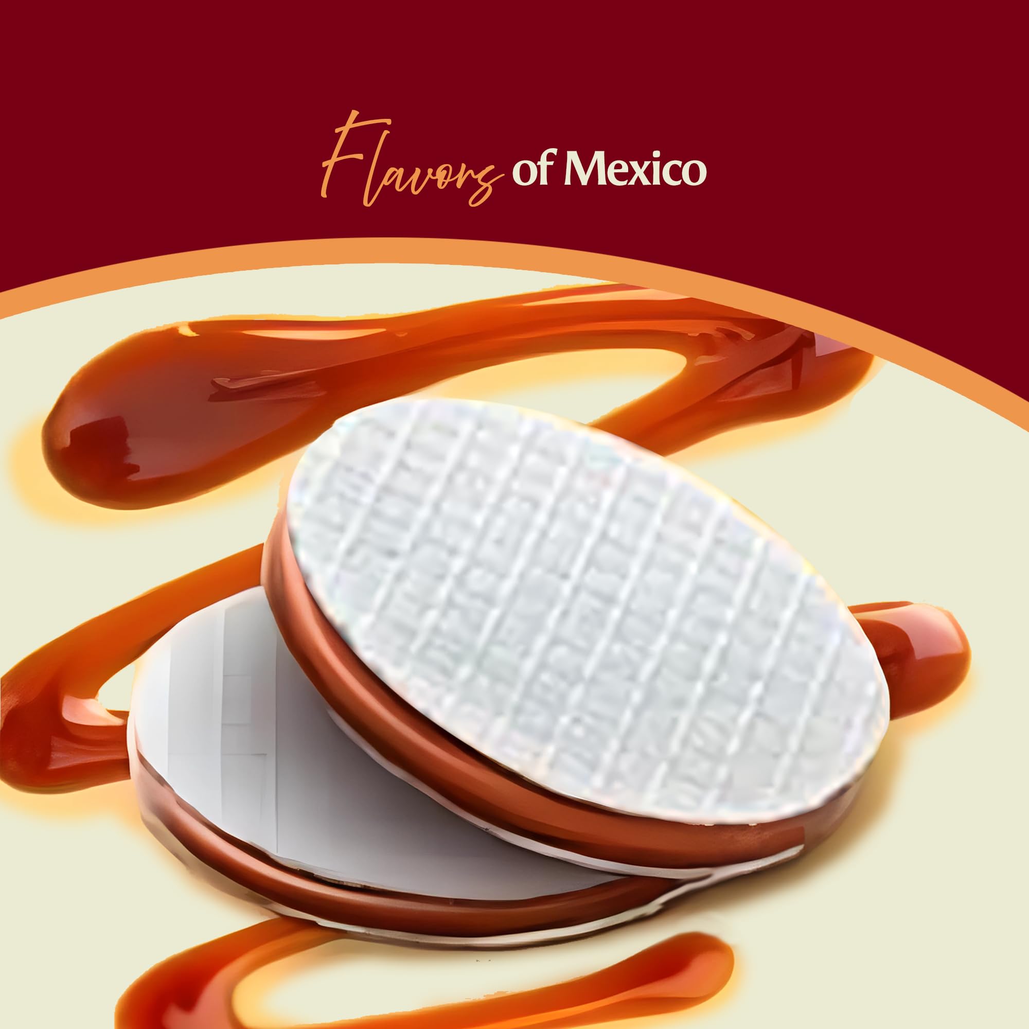 Obleas with Cajeta Family Display pack 20 pieces Las Sevillanas