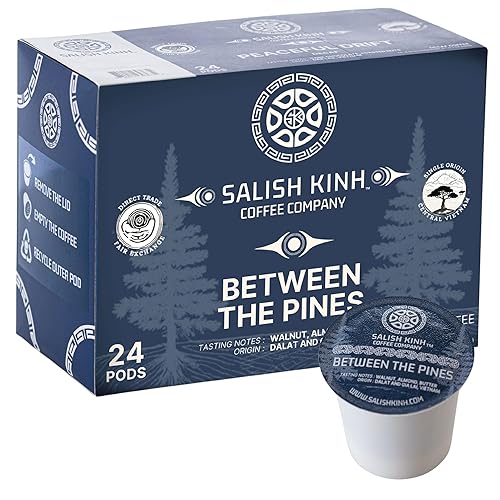 SALISH KINH Between the Pines Vietnamese Coffee Pods | 24 Count | Premium Medium Roast | Rare 60% Arabica / 40% Robusta Blend | Specialty Grade