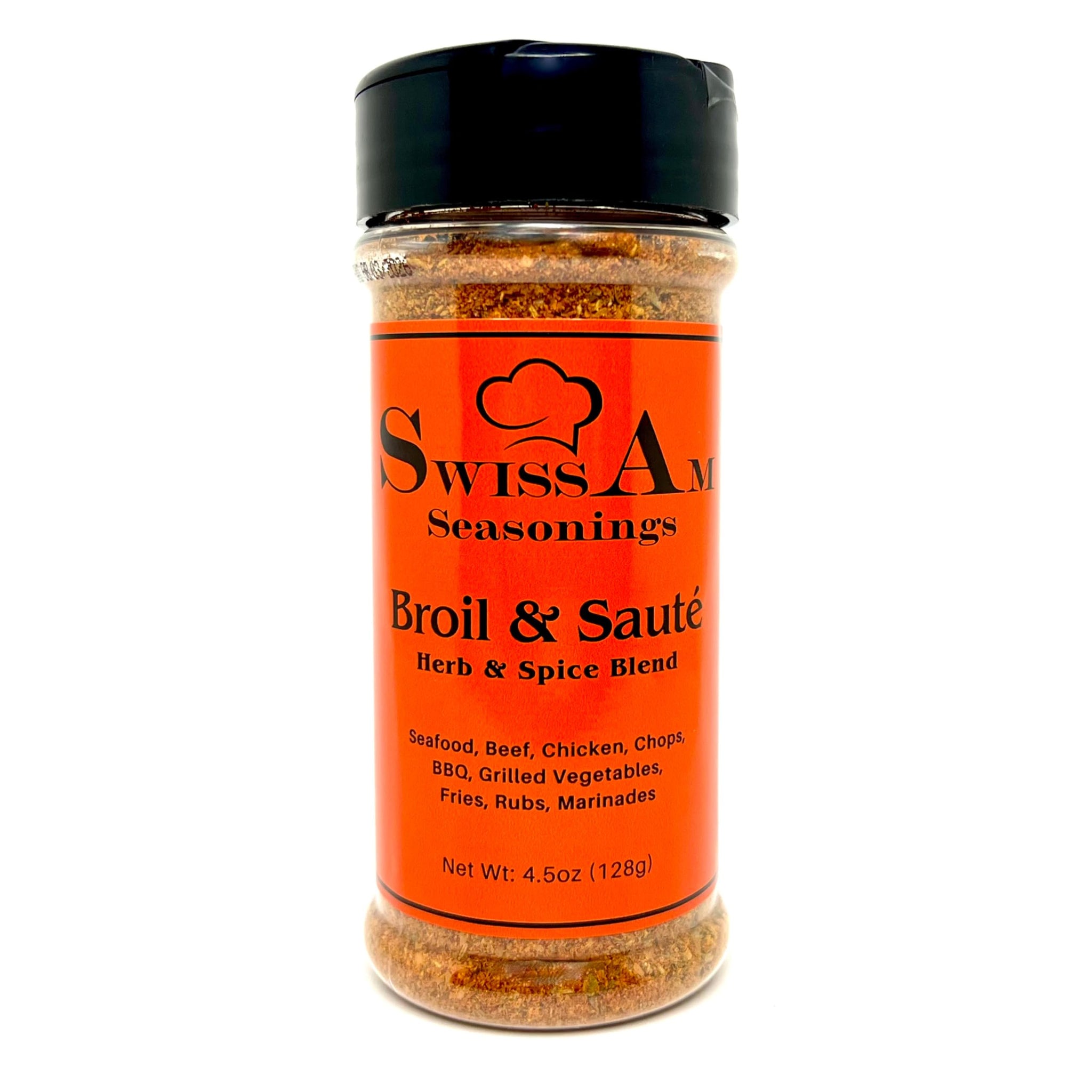 SwissAm Seasonings Broil & Sauté All Purpose Seasoning - Chef-Created Signature Herb & Spice Blend | 12 Herbs & Spices | No MSG | Non-GMO | Vegan |