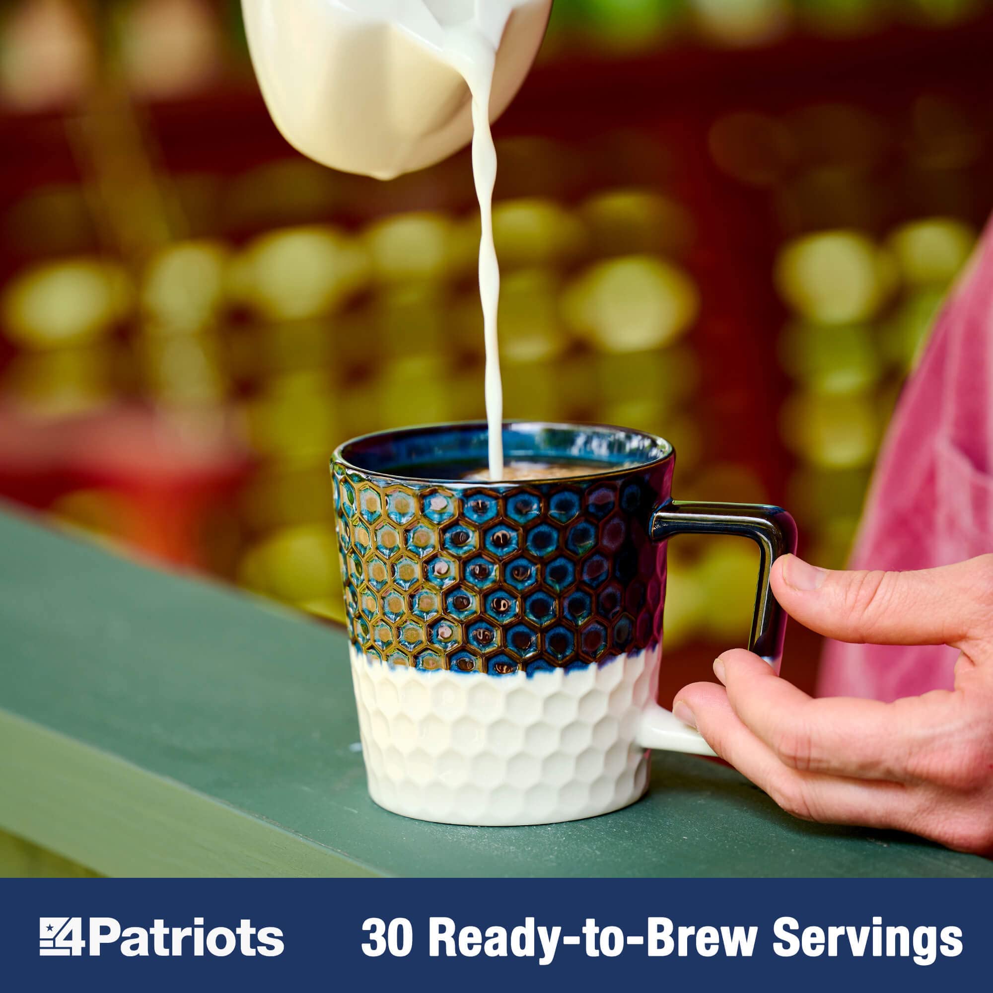 4Patriots Freedom Joe's Survival Coffee: Tasty, Long-Lasting Emergency Instant Coffee, 30 Servings
