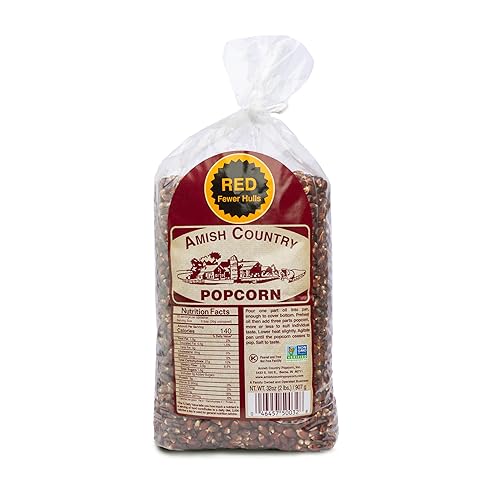Amish Country Popcorn | 2 lbs Bag | Red Popcorn Kernels | Old Fashioned, Non-GMO and Gluten Free (Red - 2 lbs Bag)