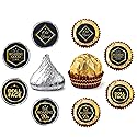 Roaring 20s Round Candy Sticker - Gatsby 1920s Vintage Jazz Flapper Party Wedding or Birthday Party Favors Sticker Labels Fit Chocolate Candy?160