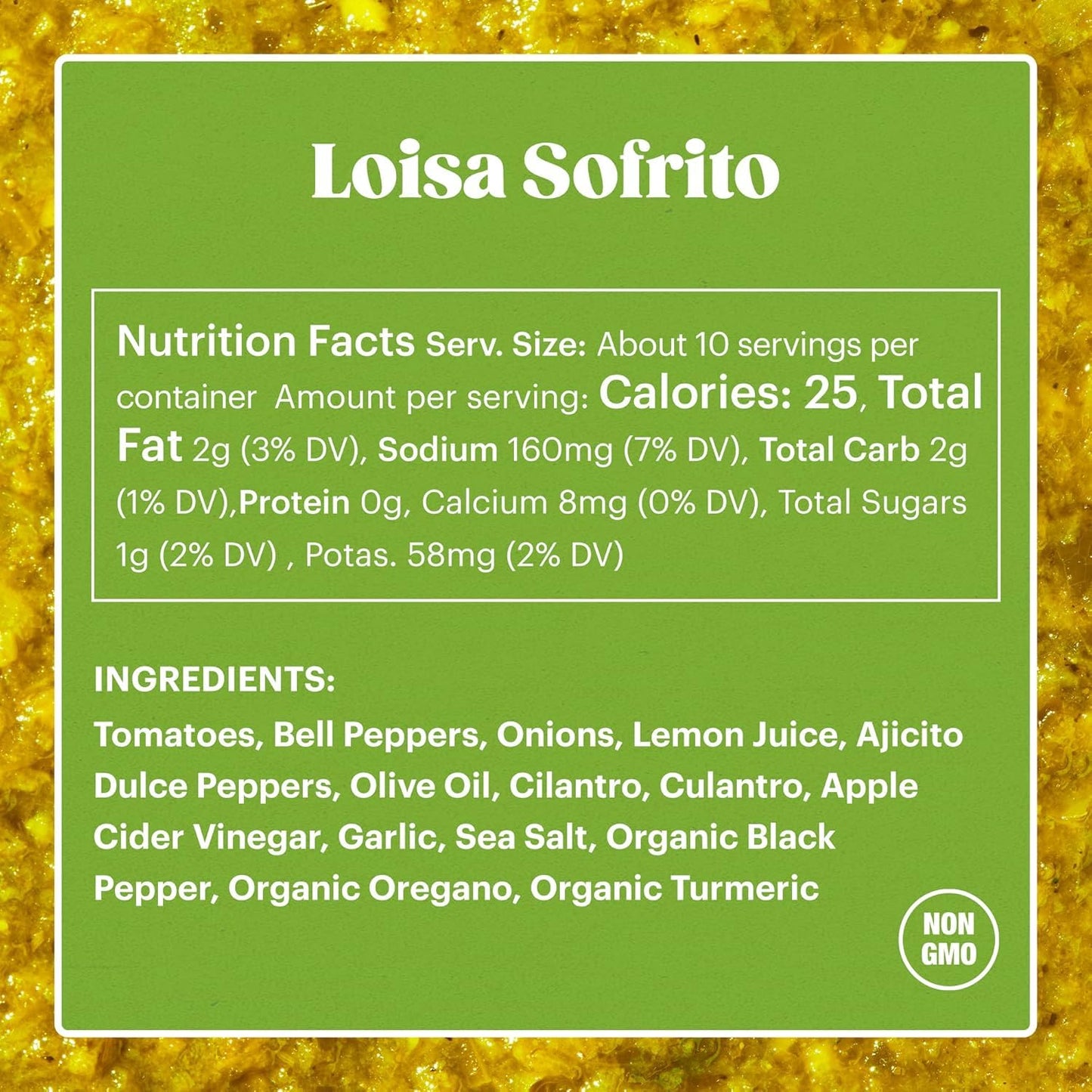 Loisa Sofrito Cooking Sauce, Non-GMO, No-MSG, No Preservatives, No Artificial Coloring, No Artificial Flavors, Vegan, Pure Latin Flavor (Classic