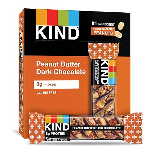 KIND Peanut Butter Dark Chocolate, Gluten Free, Low Sugar, Peanut Butter Dark Chocolate, 72Count