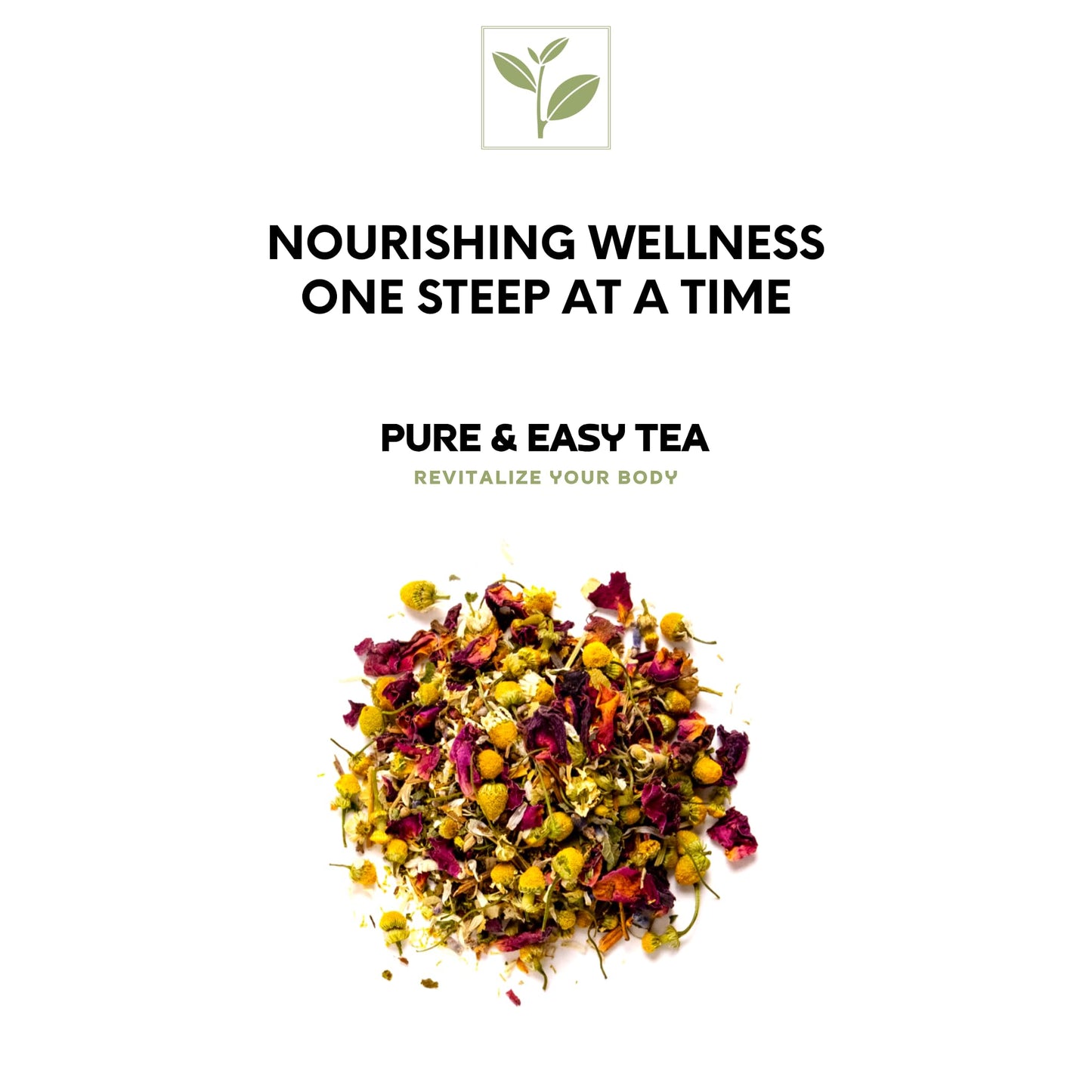 Pure And Easy Tea, Cardio Care, Herbal Heart & Circulatory Support Tea, Caffeine-Free Multi-Botanical Wellness Blend (100g)