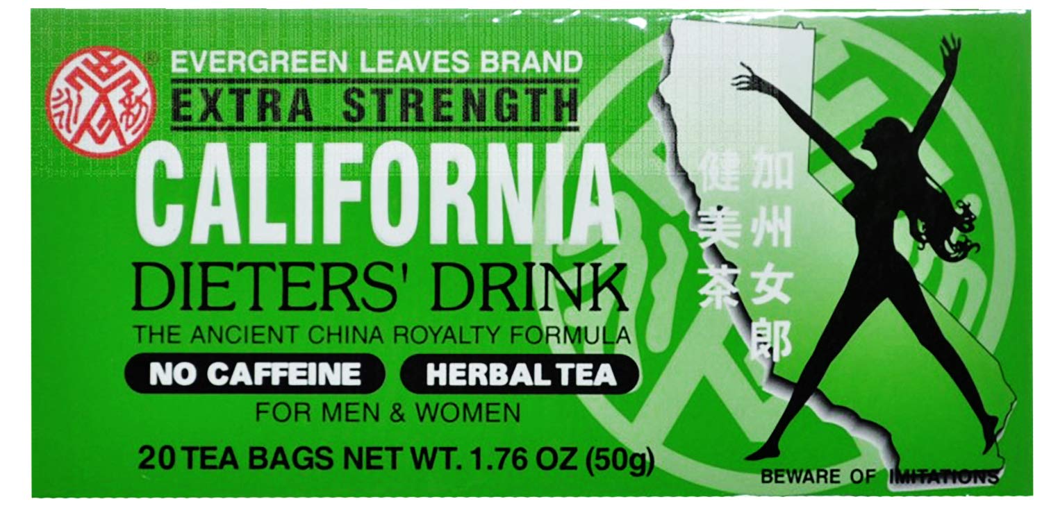 California Tea - Dieters Drink - 20 bags - PACK OF 12